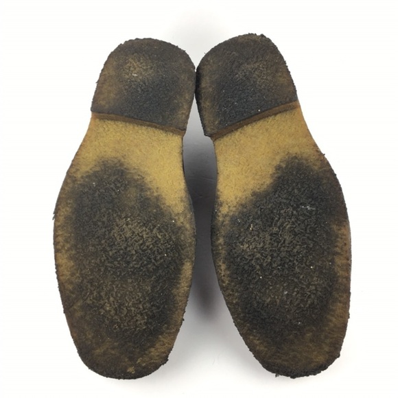 JOHNSTON & MURPHY Loafers Brown Leather Slip On Sheepskin Crepe Sole Size 12M - Picture 11 of 13